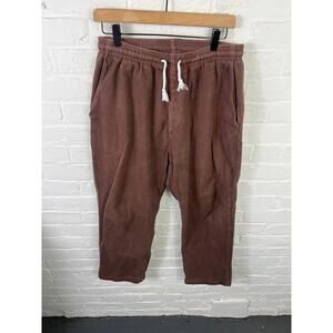 Epaulet Los Angeles Men's Textured Lounge Pant Elastic Waist Brown Size Large